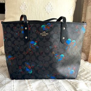 Coach Bird Tote Bag (black)